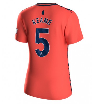 Everton Michael Keane #5 Segunda Equipación Mujer 2023-24 Manga Corta